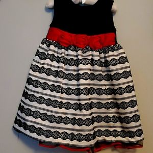 Velvet and Satin Holiday Dress